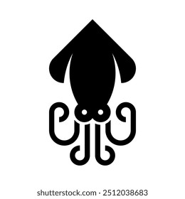 Squid logo. Icon design. Template elements