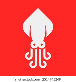 Logo de calamar. Diseño de iconos. Elementos de Plantilla