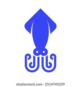 Logo de calamar. Diseño de iconos. Elementos de Plantilla