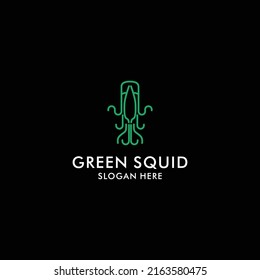 Squid logo icon design vector 