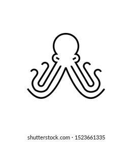 Squid logo. Isolated squid on white background. EPS 10. Vector illustration