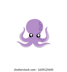Squid logo. Isolated squid on white background. EPS 10. Vector illustration