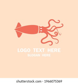 Squid logo template vector icon symbol illustration