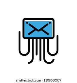 Squid Mail Message Envelope Symbol