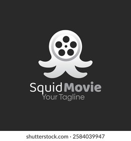 Squid Movie Logo Design Template. Good for Business, Agency, Community and Organization
