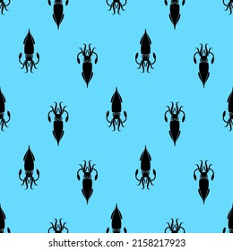 Squid pattern seamless. calamary background. Baby fabric texture