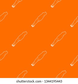 Squid pattern vector orange for any web design best
