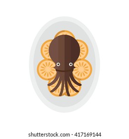 squid salad Cartoon brown