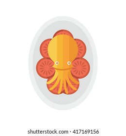 squid salad Cartoon yellow