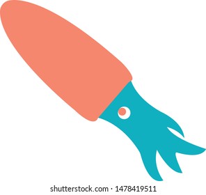 squid sea food trendy icon on white background for web graphic
