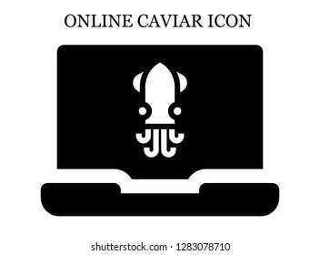 Squid search icon. Editable Squid search icon for web or mobile.