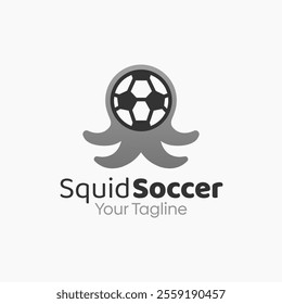 Squid Soccer Logo Design Template. Good for Business, Agency, Community and Organization.