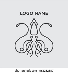 Squid Symbol Or Logo