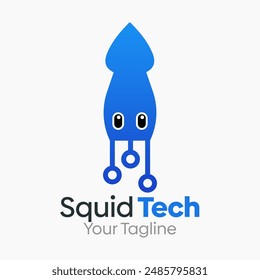 Squid Tech Logo Vector Template Design. Good for Business, Start up, Agency, and Organization