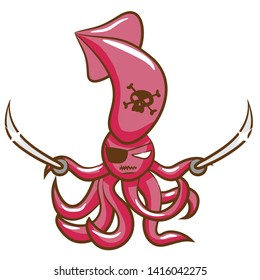 squid vector cartoon clipart graphic design