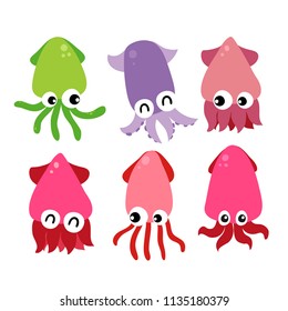 squid vector collection design