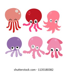 squid vector collection design