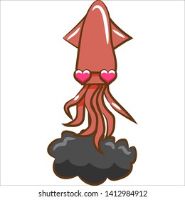 squid vector graphic design clipart