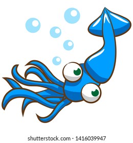 squid vector graphic design clipart