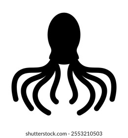 Squid Vector Logo Design Template