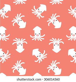 Squid Vector Pattern
