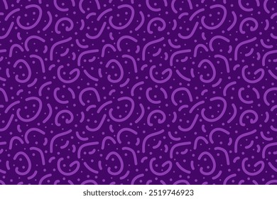 Padrão Sem Costura Roxo Das Crianças Rabugento. Fundo de Rabiscar Rabiscar. Papel de embrulho para presentes Fundo infinito.