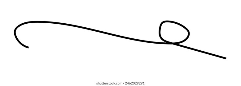 squiggle line design element. abstract squiggles in a psychedelic wiggle design. Flat vector illustration isolated on white background. Eps10.