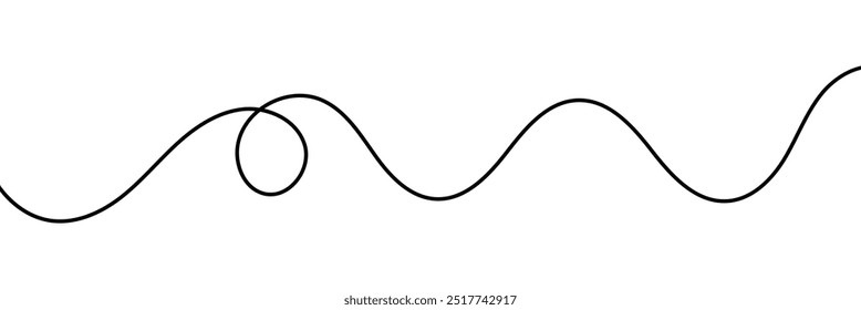 Elemento de design de linha de rabisco. ilustração de arquivo de vetor. isolado no fundo branco. EPS 10