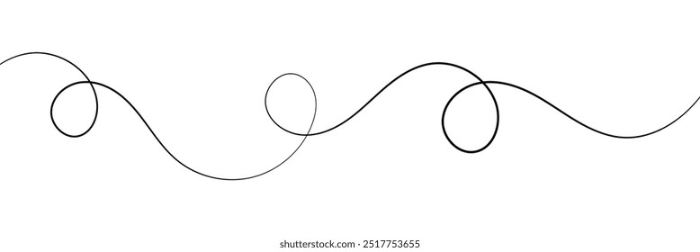 Elemento de design de linha de rabisco. ilustração de arquivo de vetor. isolado no fundo branco.