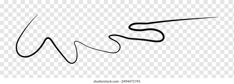 Squiggle lines. Abstract Squiggle Line Element Illustration. Squiggle lines design elements.