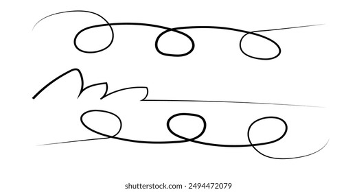 Squiggle lines. Seamless wavy line pattern with curvy abstract squiggles in a psychedelic wiggle design. Squiggle. Eps 10.