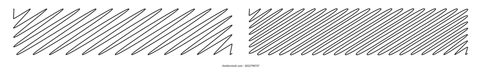 Squiggle, scrawl, curvy lines rectangular element vector illustration