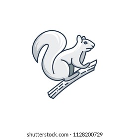 Squirel Icon Symbol For Logo Template Vector Illustration