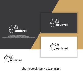 Squirel Icon Symbol For Logo Template Vector Illustration