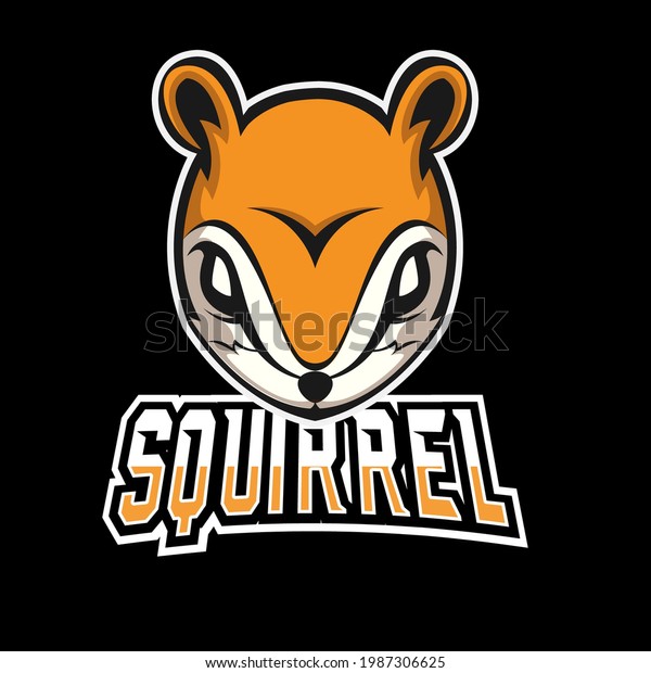 Squirel sport or esport gaming mascot logo template,\
for your team