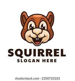 Squirell Mascot Cartoon Animal Logo
