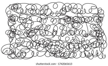 squirly abstract hand drawing  for background