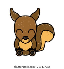 Squirrel animal cartoon