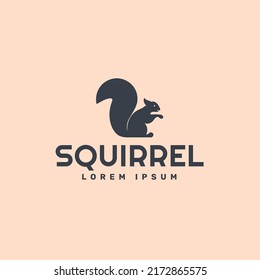 Squirrel animal creative logo Template