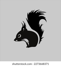 Squirrel animal flat simple icon. Squirrel animal vector illustration