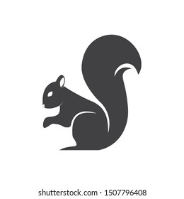 Squirrel animal icon. flat simple pictogram. Squirrel rodent vector illustration