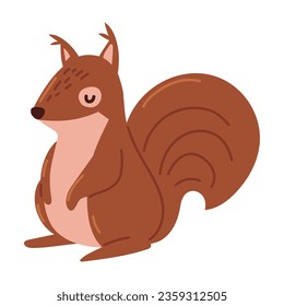 squirrel animal icon vector isolated