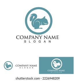 squirrel animal logo symbol black