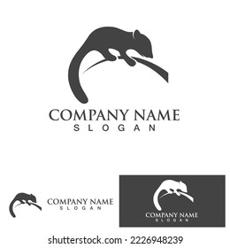 squirrel animal logo symbol black