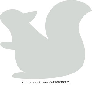 Squirrel Animal Silhouette Vector Illustration