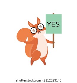 squirrel animal vector illustration design suitable for character cartoon illustration vector