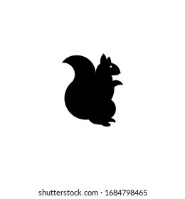 Iconos de plantillas de símbolos y logotipos de los animales de la ardilla