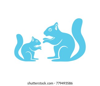 Squirrel animals logo and symbols template icons app