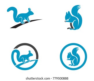 Squirrel animals logo and symbols template icons app