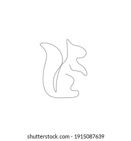 Animales de ardilla sobre fondo blanco, ilustración vectorial